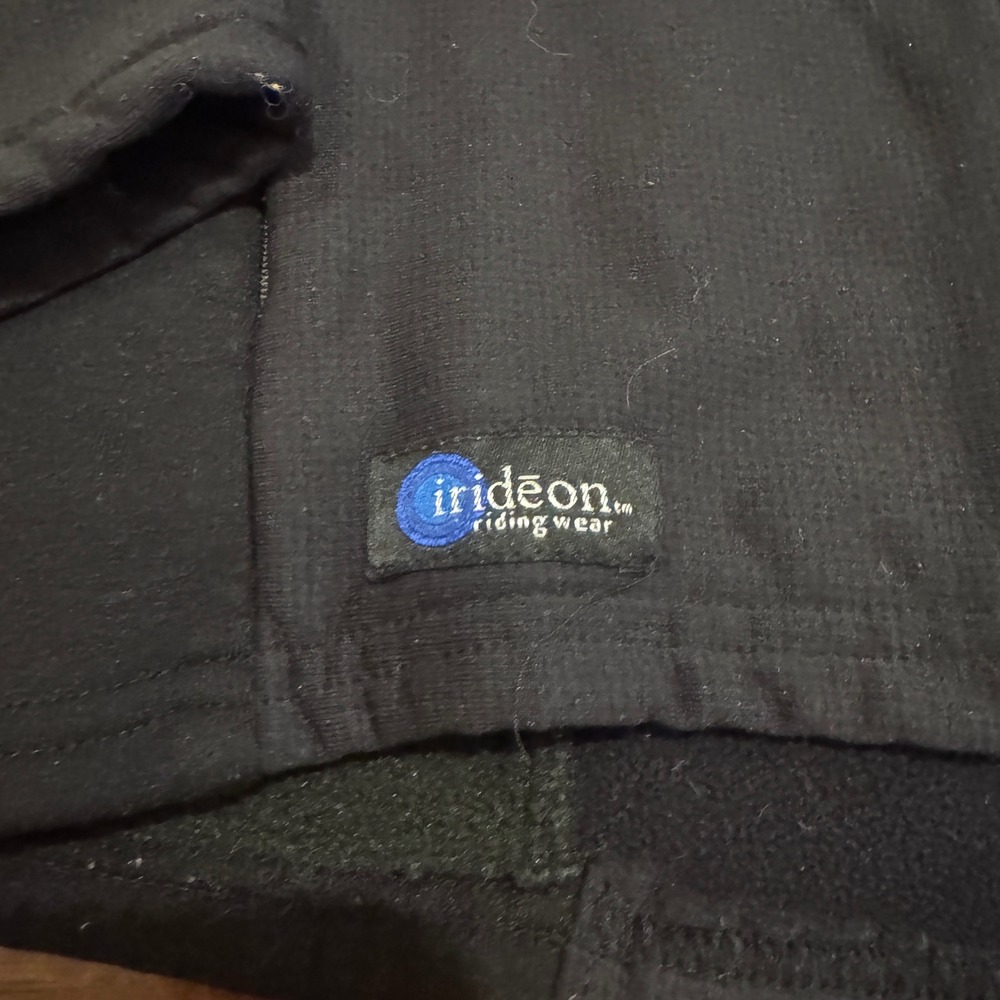 Irideon Riding Wear Black Full Zip Fleece‎ Horse Jacket Womens Small Made in USA - Picture 2 of 8
